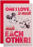 Hallmark Valentine's Day Card for One I Love - Disney's Mickey and Mouse Design