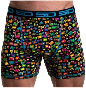 Smuggling Duds Men's Boxer Brief Shorts, Anti-Theft Pickpocket Proof Travel Pocket Underwear
