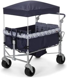 Safety 1st Summit 4 Seater Wagon Stroller, Quad Wagon Stroller with Canopy, Stroller Wagon for Kids, Foldable Kids Wagon Stroller, Navy Ink