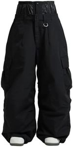 GSOU SNOW Women Men Ski Pants Snowboard Pants Super Baggy Snowboarding Loose Snow sport Insulation Waterproof
