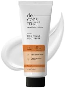 Deconstruct Vitamin C Brightening Face Moisturizer | 3% Vitamin C + 1% Kojic Acid + 5% Niacinamide | Reduces Dark Spots & Evens Skin Tone | Brightens, Hydrates & Strengthens Skin Barrier – 50g