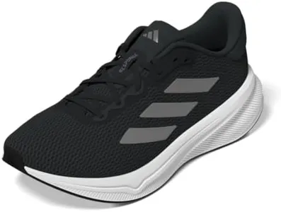adidas Women's Response Running Sneaker, Carbon/Iron Metallic/Black, 8