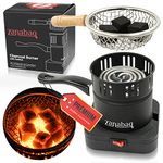 Zanabaq High-quality shisha charcoal lighter with charcoal basket, electric charcoal grill with tongs, quickly light coal and easy to transport