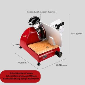 Palatina Werkstatt Berkel Red Line 250 Slicer – Electric Meat Cutter