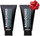 Ballsy Groin Deodorant for Men, Ballguard, Anti-Chafing, Anti-Itch Groin Cream, Quick Drying Liquid Powder, Protects from Sweat, Odor, and Irritation 3.4 oz (2 Pack) - Valentines Day Gifts for Him