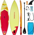 11'' Adults Inflatable Stand Up Paddle Board Outdoor,330LBS,Premium Paddle Board with Non-Slip Deck Design,Full Accessories,Multifunctional Paddle for Adults and Youth to Surfing