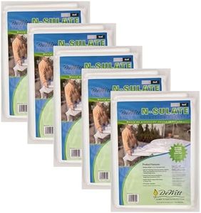 Dewitt 5 Pack 10x12 Feet N-Sulate Frost Protection for Plants, Permeable & Reusable Fabric Cover for Seasonal Fruits, Vegetables, Trees & Flowers