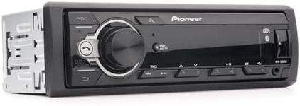 Pioneer MVH-330DAB 1-DIN receiver with DAB/DAB+, Bluetooth, Red illumination, USB and compatible with Android devices.