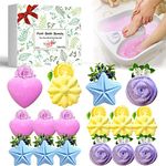 Lanwexy Bath Foot Bombs, 16 Pack Foot Soak with Bath Salt and Tea Tree Oil. Organic Natural Handmade Aroma Pure Essential Oil Bubble Foot Balls for Foot Callus, Dry Cracked, Stubborn Foot Odor Scent.