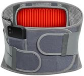 HONGJING Rechargeable Back Brace with Heating for Lower Back Pain, Immediate Relief from Herniated Disc, Scoliosis, Sciatica - Back Compression Belt Lumbar Support for Home & Lifting at Work(L)