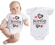 i-Auto Time My Auntie Loves Me Newborn Baby Boy Girl Bodysuit Bodysuit Romper Clothes