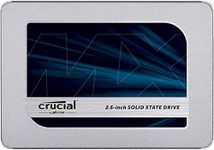 Crucial MX500 500 GB CT500MX500SSD1(Z)-Up to 560 MB/s (3D NAND, SATA, 2.5 Inch, Internal SSD), Metallique