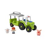 Fisher-Price Little People Caring for Animals Tractor - Multilanguage Edition, push-along musical farm truck for toddlers and preschool kids, HJN44