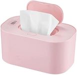 USB Baby Wipe Warmer, Baby Wet Wipes Dispenser, Large Capacity Portable Diaper Wipe Warmer for Home Car Travel Pink, Baby Wet Wipes Dispenser, Baby Napkin Storage Box, Large Capacity Portable Diaper