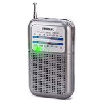 DE333 Portable Radios Small, Battery Radio Transistor with FM AM, Signal Indicator, AAA Battery Operated, Mini Pocket Radio for Walking Jogging and Camping By PRUNUS