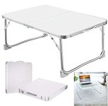 Folding Tables, 2FT Small Kids Camping Table Foldable Picnic Table Folding Camping Coffee Low Table, Lightweight Portable Fold Up Small Garden Table, Indoor & Outdoor Dining Table for BBQ, 60x40x26cm