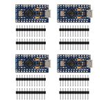AITRIP 4-Pack Pro Micro ATmega32U4 5V 16MHz Micro USB Development Board Module Microcontroller for Arduino