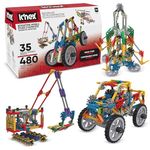 Basic Fun K'NEX , Ultimate Building Set 35 Model , Educational Toys for Kids, 480 Piece Engineering and Construction STEM Learning Kit for Children Ages 7+, (Packaging may vary)