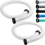 eBoot 2 Pcs 1.5" Diameter 29060e Pool Hose for Above Ground Pools 59'' Long Pool Pump Replacement Hoses for Swimming Pool Filter Pump and Saltwater System(White)