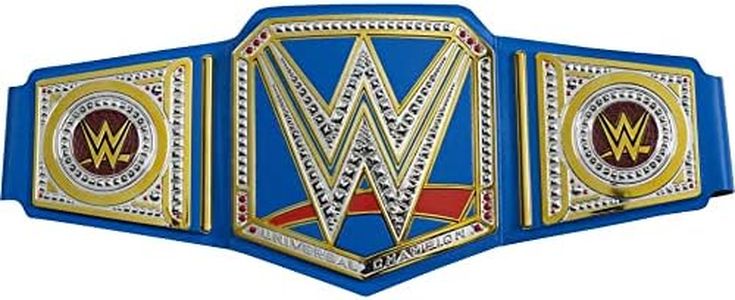 Mattel WWE Championship Title, Leather-like Belt with Medallions & Adjustable Feature that Fits Waists of Kids 8 Year & Up