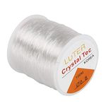 LUTER 328ft 0.8 mm Clear Bead Cord Crystal Elastic Stretchy Bracelet String for Jewelry Making Necklace Bracelet Beading Thread