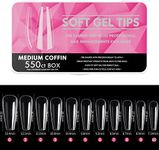 Cycullinyt 550Pcs Coffin Nail Tips,