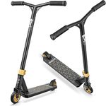 V2 Pro Trick Scooters, Stunt Scooter for Kids Ages 6-12 Years and Teens - Complete Beginner and Intermediate Freestyle BMX Scooter (Gold)