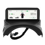 Car HUD Head Up Display, Digital HUD Gauge Head Up Display MPH KMH Speedometer, 4.6" Car LCD Display Dashboard Instrument Cluster Overspeed Alarm for Tesla Model 3 Y (AMD Ryzen)