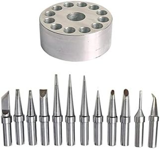 ShineNow ET Tips for Weller WE1010NA WES51 WESD51 PES51 WEP70 Soldering Tips 12pcs Pack with a Metal Tip Holder