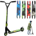Trendi Pro Stunt Scooter | 360° Spin Handlebar Freestyle Trick Scooter with ABEC-7 Bearings | Durable Street Stunt Scooter for Boys, Girls & Teens Age 6+ (Green)