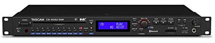 Tascam CD-400Udab Media Player with Tuner and Bluetooth Receiver, Black
