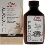 Wella ColorCharm Liquid Permanent Hair Color, 811/8n Light Blonde