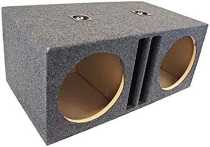 American Sound Connection Car Audio Dual 12" SPL Bass Subwoofer Labyrinth Vent Sub Box Stereo Enclosure