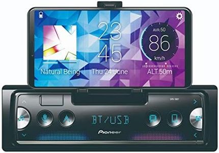 Pioneer SPH-10BT Next Generation Smartphone Receiver, 1-DIN, with Bluetooth, USB and Spotify, Connects to iPhone & Android, Black