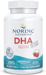 Nordic Naturals, DHA Xtra, 1660mg Omega-3, Fish Oil with EPA and DHA, Strawberry Flavour, 60 Softgels, Soy-Free, Gluten-Free, Non-GMO