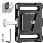 NEEWER Mini V Mount Battery Plate with 1/4" Thread and Quick Release Button, Compatible with FXLION Sony NEEWER V Mount Batteries and 15mm Rod Clamps, PS005