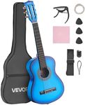 VEVOR Acoustic Guitar for Kids & Beginners, 30 Inch Classical Guitar with Nylon Strings & Full Starter Kit (Gig Bag, Tuner, Strap, Capo, Picks, Extra Strings) for Students, Boys & Girls, Blue