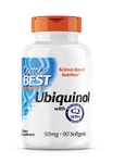 Doctor's Best, Ubiquinol with Kaneka, 50mg, 90 Soft Capsules, Coenzyme Q10, Gluten Free, SOYA Free, Non-GMO