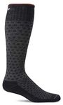 Sockwell SW16M-900-L/XL Men's Shadow Box Compression Socks, Black, Large/Extra-Large