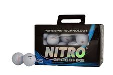 Nitro Golf Crossfire 45 Ball Pack Golf Balls, White