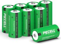 PKCELL Rechargeable Battery NIMH 2/3AA 1.2V Battery(Not AA、AAA、2/3AAA) 650 mAh for Solar Garden Lights, 8 Pack