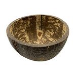 VIE Gourmet Coconut Bowl, Natural Textured Finish, Small 8-10cm, Multicolor, One Size, UK-VG-0006-COCO-RGH-SML