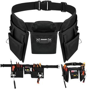 ASNOMY Heavy Duty Tool Belts for Men and Women,19 Pocket Carpenter Tool Belt with Quick Release Buckle,Adjustable Utility Framing Belt,Construction Tool Belt for Gardening,Electrician