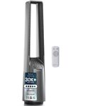 Pro Breeze Silent Bladeless Portable Tower Fan - Ultra Quiet Standing Air Circulator with Remote Control, Timer, 6 Speeds & LED Display