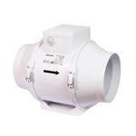Airflow Aventa 100T In-Line Extractor Fan with Adjustable Timer (2-30 Minutes) – 21W Energy-Saving, 40-52 l/s Flow Rate, IPX4 Rated, Fits 100mm Duct, 3-Year Warranty
