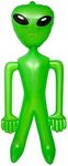 The Dreidel Company Jumbo Giant Green Alien Inflate 96" Tall, 8' Feet Tall