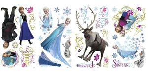 RoomMates Frozen Peel & Stick Glitter Wall Decals