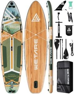 WETARE 11'6"x35" Inflatable Paddle Board, 450lbs Extra Wide Stand Up Sup Board for Adults, Blow Up Paddleboard Kayak Non-Slip Stable Deck Boat for Yoga Fishing Surf