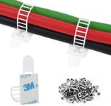 Adhesive Cable Management Clips, 50