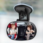 VenxyKod Car Mirror For Baby Suction Cup Car Rear Seat View Mirror Universal Safety Car Adjustable Baby Rearview Mirror